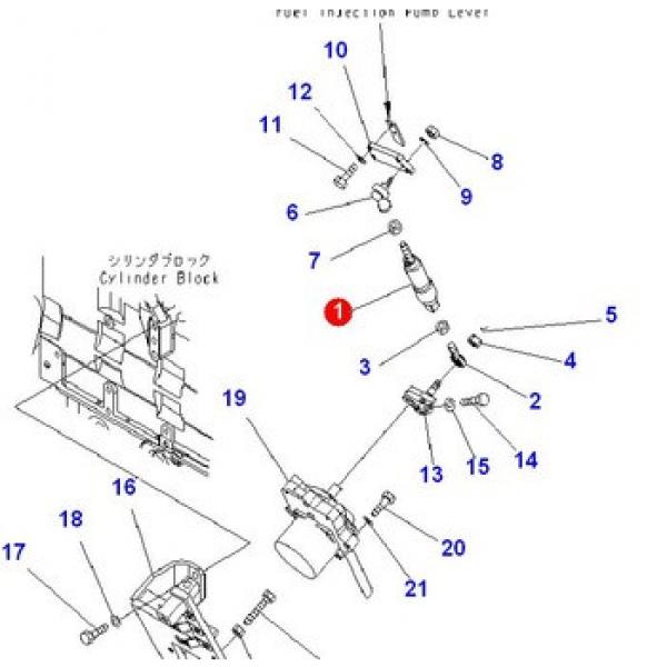 PC360-7 fuel control spring 207-43-74120 207-43-74121 #1 image